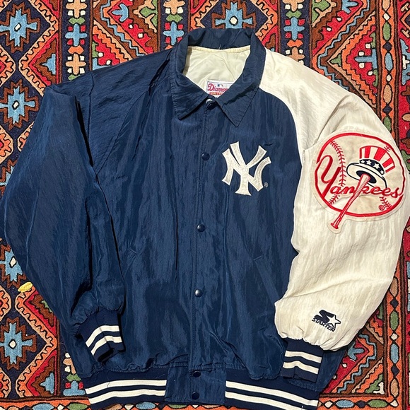 STARTER Other - Starter Men's Navy and White Yankees Jacket